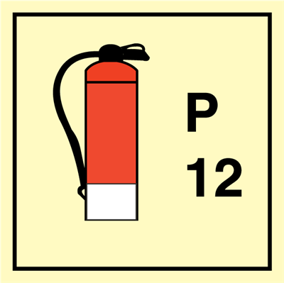 Powder Extinguisher 12 - Fire Control Signs