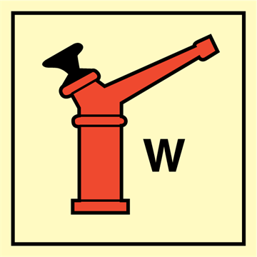 Water monitor ( gun ) - Fire Control Signs