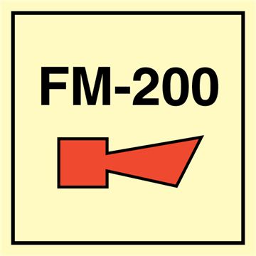 FM-200 alarm - Fire Control Signs