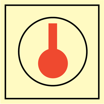 Heat detector - Fire Control Signs