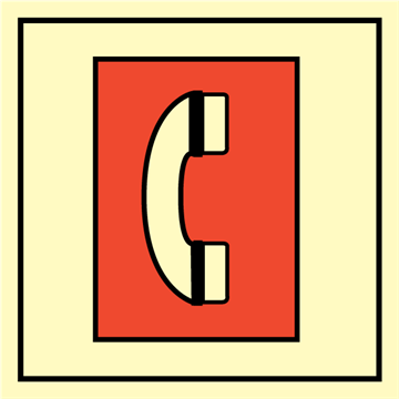 Emergency telephone station - Fire Control Signs
