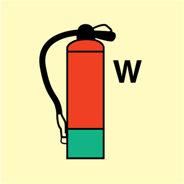 Fire Extinguisher W - Fire Control Signs