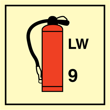 Portable fire extinguishers LW 9 - Fire Control Signs