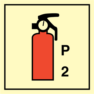 Portable fire extinguishers P 2 - Fire Control Signs