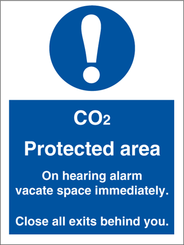 CO2 Protected area - Mandatory Signs
