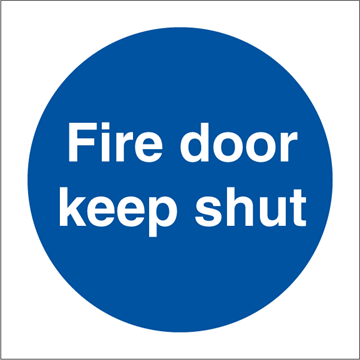 Fire door keep shut - Mandatory Signs