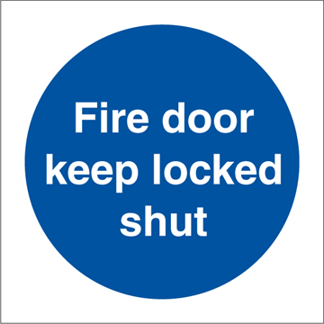 Fire door keep - Mandatory Signs
