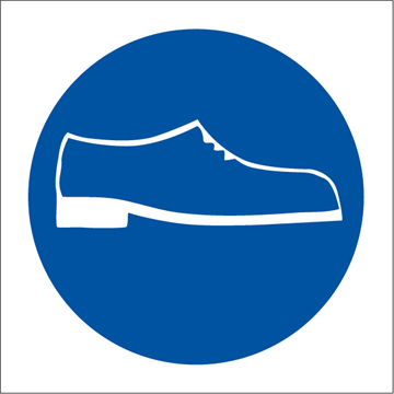 Wear non-skid footwearv - Mandatory Signs