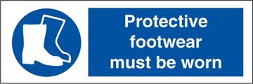 Protective footwear - Mandatory Signs