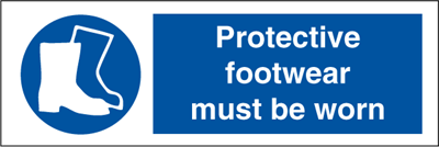 Protective footwear - Mandatory Signs