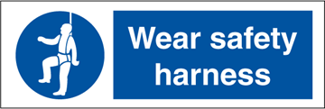 Wear safety harness - Mandatory Signs