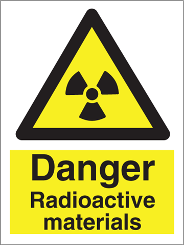 Danger Radioactive materials - Hazard Signs