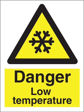 Danger low temperature - Hazard Signs