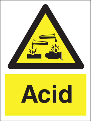 Acid - Hazard Signs