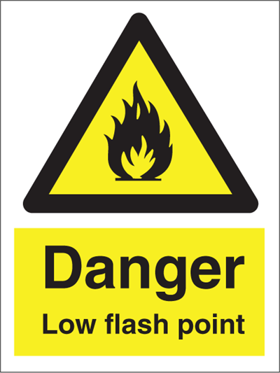 Danger Low flash point - Hazard Signs