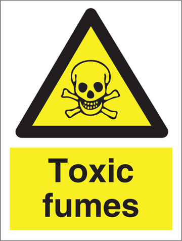 Toxic fumes - Hazard Signs
