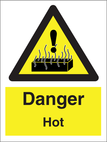 Danger Hot - Hazard Signs
