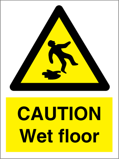Caution Wet floor - Hazard Signs
