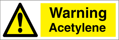 Acetylene - Hazard Signs