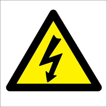 Danger Electrical hazard - Hazard Signs