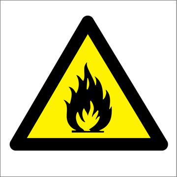 Danger of fire - Hazard Signs
