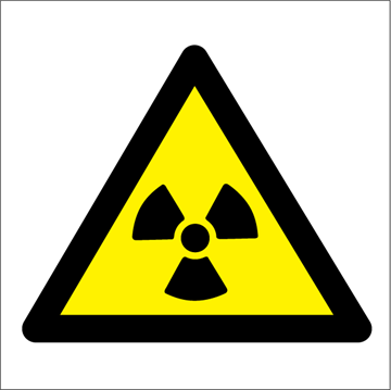 Caution Radiation risk - Hazard Signs