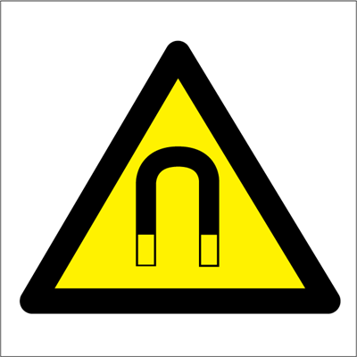 Strong magnetic field - Hazard Signs