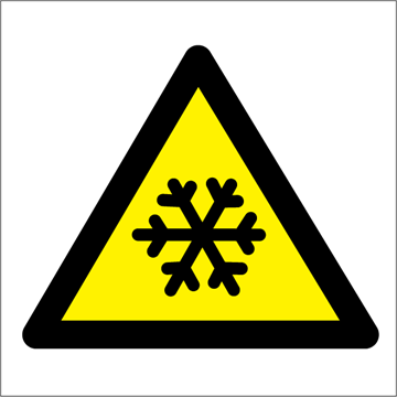 Danger low temperature - Hazard Signs