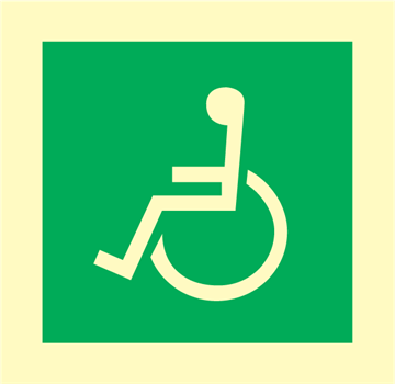 Wheel chair - Emergency Signs