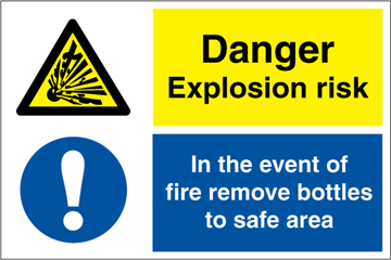 Danger explosion risk - Kombi skilt