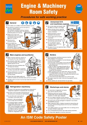 Engine & Machinery Room Safety - Bestill Skibsplakat