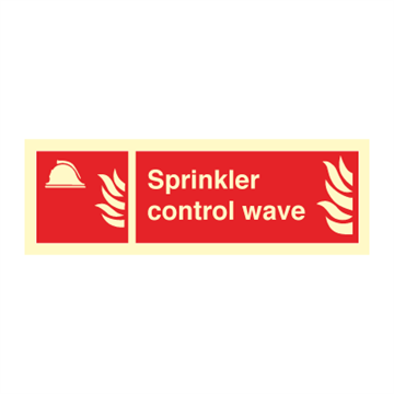 Sprinkler control valve - Fire Signs
