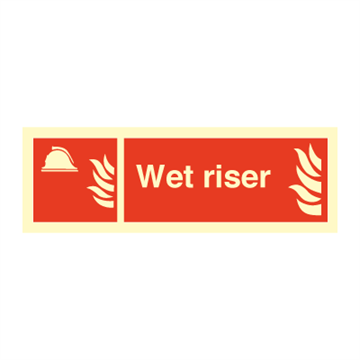 Wet riser - Fire Signs
