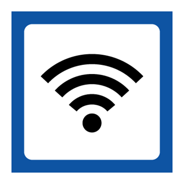 WiFi-piktogram - symbolskilt - piktogram
