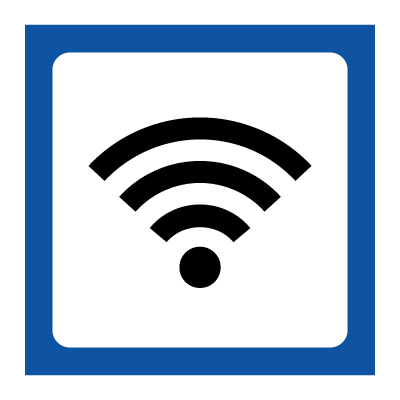 WiFi-piktogram - symbolskilt - piktogram